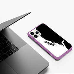 Чехол iPhone 11 Pro матовый Skillet Shadow, цвет: 3D-фиолетовый — фото 2