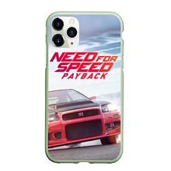 Чехол iPhone 11 Pro матовый Need for Speed: Payback, цвет: 3D-салатовый