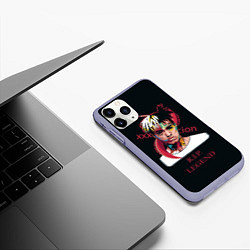 Чехол iPhone 11 Pro матовый XXXTentacion: RIP Legend, цвет: 3D-светло-сиреневый — фото 2