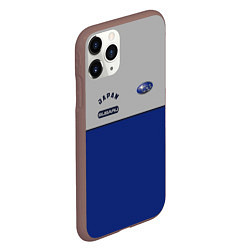 Чехол iPhone 11 Pro матовый Subaru Style, цвет: 3D-коричневый — фото 2