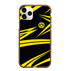Чехол iPhone 11 Pro матовый FC Borussia: BVB Sport, цвет: 3D-коричневый