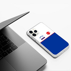 Чехол iPhone 11 Pro матовый Suzuki Style, цвет: 3D-белый — фото 2