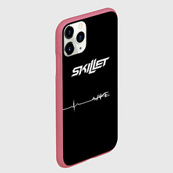 Чехол iPhone 11 Pro матовый Skillet Awake, цвет: 3D-малиновый — фото 2