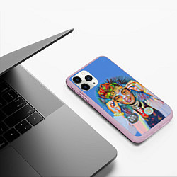Чехол iPhone 11 Pro матовый 6IX9INE SWAG, цвет: 3D-розовый — фото 2