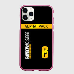 Чехол iPhone 11 Pro матовый Rainbow Six Siege: Alpha Pack, цвет: 3D-малиновый