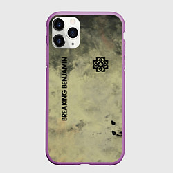 Чехол iPhone 11 Pro матовый Breaking Benjamin, цвет: 3D-фиолетовый