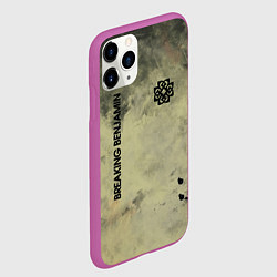 Чехол iPhone 11 Pro матовый Breaking Benjamin, цвет: 3D-фиолетовый — фото 2