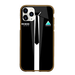 Чехол iPhone 11 Pro матовый RK800 Android Black, цвет: 3D-коричневый