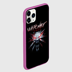 Чехол iPhone 11 Pro матовый Witcher 2077, цвет: 3D-фиолетовый — фото 2
