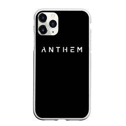 Чехол iPhone 11 Pro матовый ANTHEM: Black Style, цвет: 3D-белый