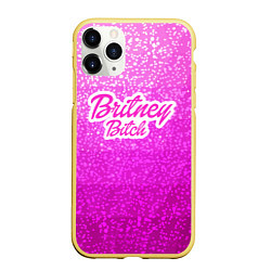 Чехол iPhone 11 Pro матовый Britney Bitch, цвет: 3D-желтый