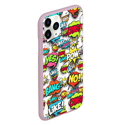 Чехол iPhone 11 Pro матовый Pop art Fashion, цвет: 3D-розовый — фото 2