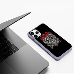 Чехол iPhone 11 Pro матовый Slayer: Hell Goat, цвет: 3D-светло-сиреневый — фото 2