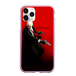 Чехол iPhone 11 Pro матовый Hitman: Red Agent, цвет: 3D-розовый