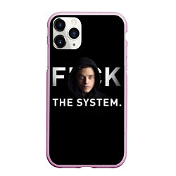 Чехол iPhone 11 Pro матовый F*ck The System: Mr Robot, цвет: 3D-розовый