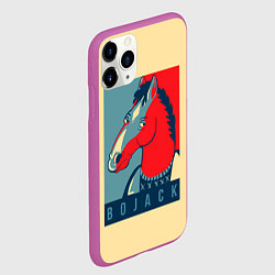 Чехол iPhone 11 Pro матовый BoJack Obey, цвет: 3D-фиолетовый — фото 2