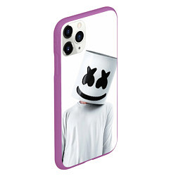 Чехол iPhone 11 Pro матовый Marshmallow: White Only, цвет: 3D-фиолетовый — фото 2