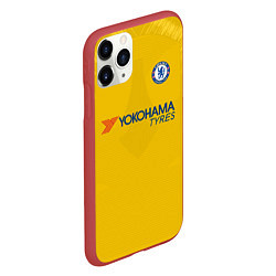 Чехол iPhone 11 Pro матовый FC Chelsea Away 18-19, цвет: 3D-красный — фото 2