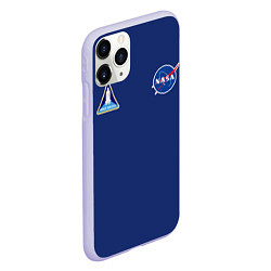 Чехол iPhone 11 Pro матовый NASA: Special Form, цвет: 3D-светло-сиреневый — фото 2