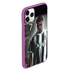 Чехол iPhone 11 Pro матовый RONALDO 7, цвет: 3D-фиолетовый — фото 2