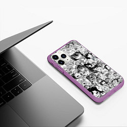 Чехол iPhone 11 Pro матовый AHEGAO, цвет: 3D-фиолетовый — фото 2