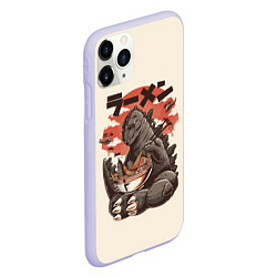 Чехол iPhone 11 Pro матовый Godzilla Eat, цвет: 3D-светло-сиреневый — фото 2