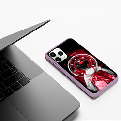 Чехол iPhone 11 Pro матовый Kimono Geisha, цвет: 3D-сиреневый — фото 2