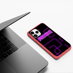 Чехол iPhone 11 Pro матовый Fortnite: Violet Edition, цвет: 3D-красный — фото 2