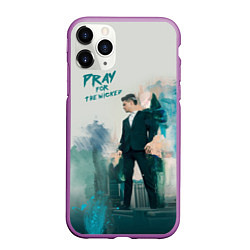 Чехол iPhone 11 Pro матовый Brendon Urie, цвет: 3D-фиолетовый