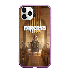 Чехол iPhone 11 Pro матовый Far Cry 5, цвет: 3D-фиолетовый