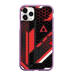 Чехол iPhone 11 Pro матовый CS:GO CYREX CARBON, цвет: 3D-фиолетовый