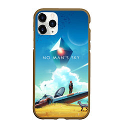 Чехол iPhone 11 Pro матовый No Man’s Sky: Atlas Rises, цвет: 3D-коричневый