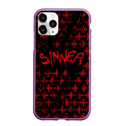 Чехол iPhone 11 Pro матовый Far Cry 5: Sinner, цвет: 3D-фиолетовый