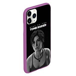 Чехол iPhone 11 Pro матовый Rise if The Tomb Raider, цвет: 3D-фиолетовый — фото 2