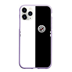 Чехол iPhone 11 Pro матовый Monokuma School, цвет: 3D-светло-сиреневый