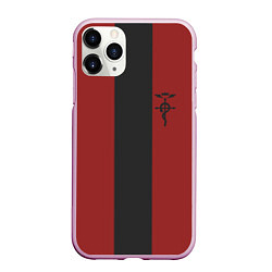 Чехол iPhone 11 Pro матовый FMA anime лого, цвет: 3D-розовый