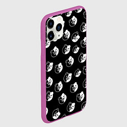 Чехол iPhone 11 Pro матовый MONOKUMA, цвет: 3D-фиолетовый — фото 2