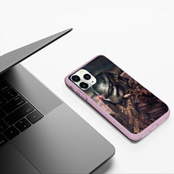Чехол iPhone 11 Pro матовый Merciless Predator, цвет: 3D-розовый — фото 2