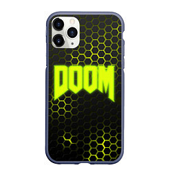 Чехол iPhone 11 Pro матовый DOOM: Acid Green, цвет: 3D-серый