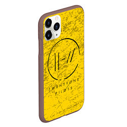 Чехол iPhone 11 Pro матовый 21 Pilots: Yellow Grunge, цвет: 3D-коричневый — фото 2