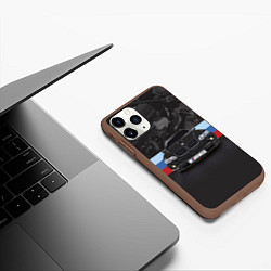 Чехол iPhone 11 Pro матовый BMW X5 M, цвет: 3D-коричневый — фото 2