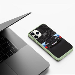 Чехол iPhone 11 Pro матовый BMW X5 M, цвет: 3D-салатовый — фото 2