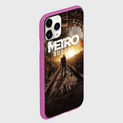 Чехол iPhone 11 Pro матовый Metro Exodus: Sunset, цвет: 3D-фиолетовый — фото 2