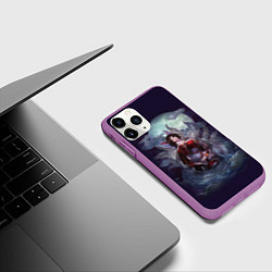 Чехол iPhone 11 Pro матовый Ahri the Nine-Tailed Fox, цвет: 3D-фиолетовый — фото 2