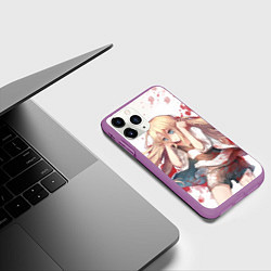 Чехол iPhone 11 Pro матовый Ангел кровопролития, цвет: 3D-фиолетовый — фото 2