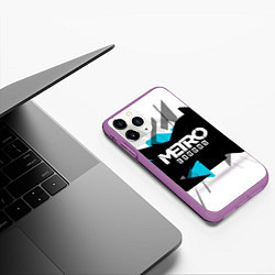 Чехол iPhone 11 Pro матовый Metro: Exodus Sky, цвет: 3D-фиолетовый — фото 2