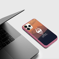 Чехол iPhone 11 Pro матовый THE ELDER SCROLLS, цвет: 3D-малиновый — фото 2