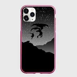 Чехол iPhone 11 Pro матовый TES: Nightmare, цвет: 3D-малиновый