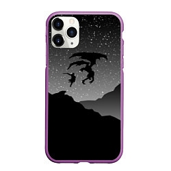 Чехол iPhone 11 Pro матовый TES: Nightmare, цвет: 3D-фиолетовый