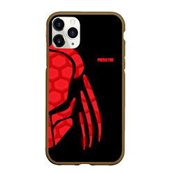 Чехол iPhone 11 Pro матовый Predator: Red Light, цвет: 3D-коричневый